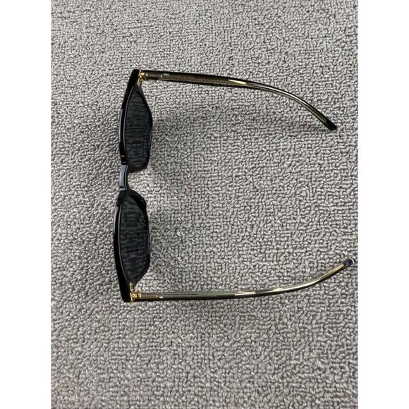 Tommy Hilfiger Sunglasses Black Stripe Square Frame TH Logo With Case UV Protect - Picture 11 of 11